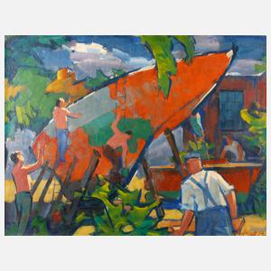 Emil Adametz, Bootswerft