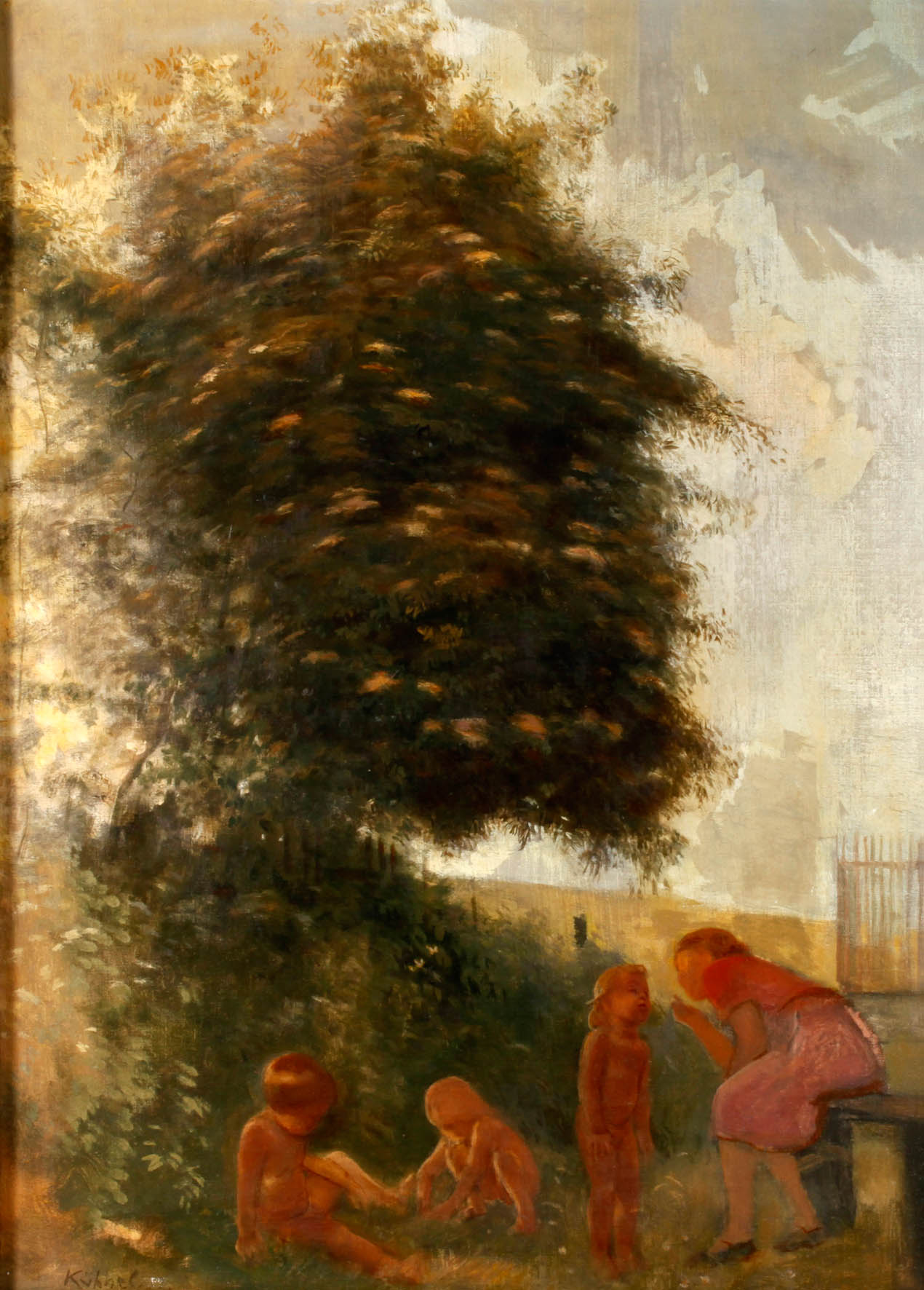 Siegfried Kühnel, attr., Familienidyll