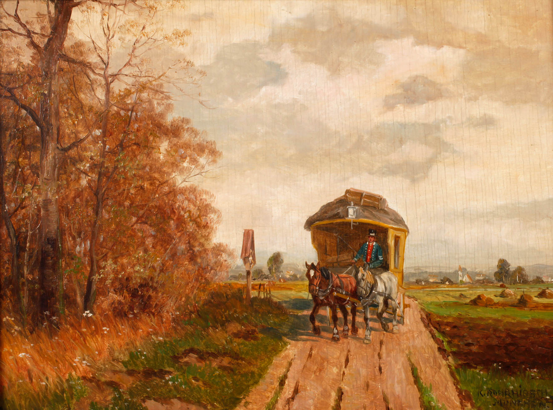 Karl Rohrhirsch, Postkutsche im Altmühltal