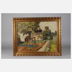 W. Fritzsch, Bauer im Garten