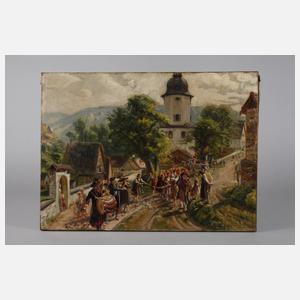 Prof. Wilhelm Zimmer, Dorfkirmes in Neuengönna bei Jena