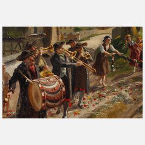 Prof. Wilhelm Zimmer, Dorfkirmes in Neuengönna bei Jena