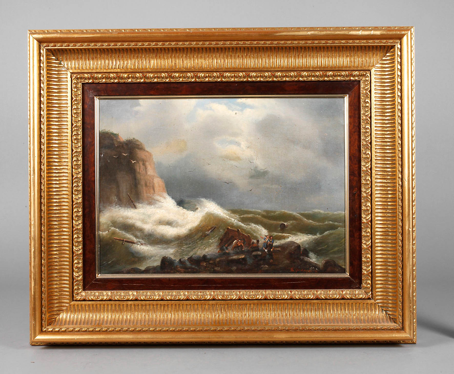 Theodor Genenger, Rettung Schiffbrüchiger aus stürmischer See