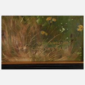 Richard Borrmeister, attr., Teufelchen auf weißem Hirsch