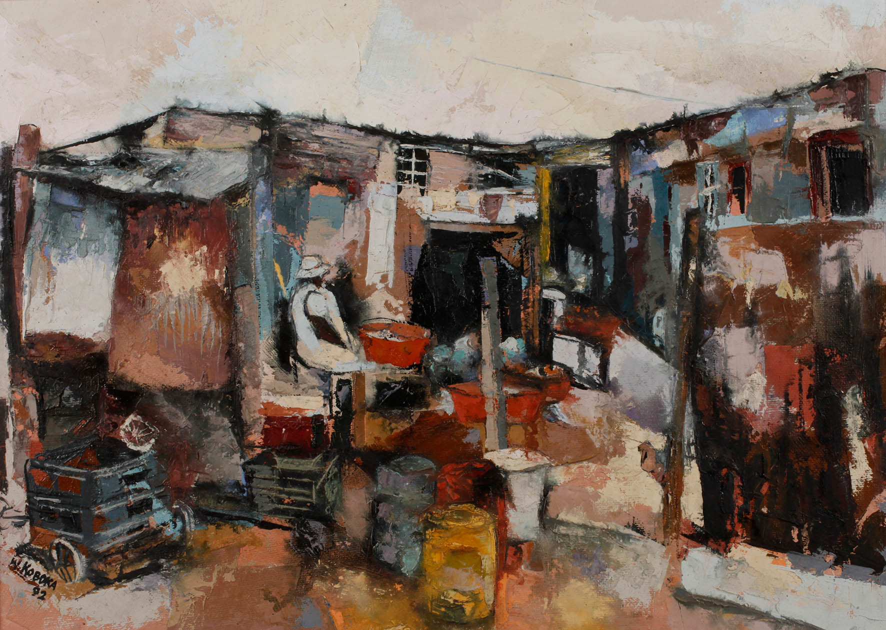 Welcome Koboka, ”Seated woman in township”