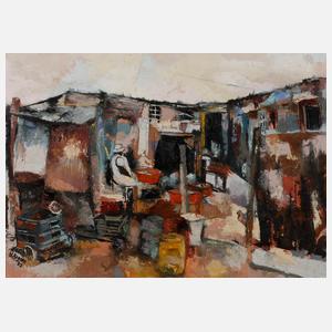 Welcome Koboka, ”Seated woman in township”