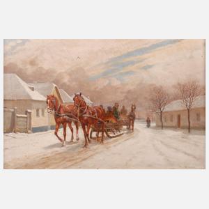 Hermann Reisz, Schlittenfahrt