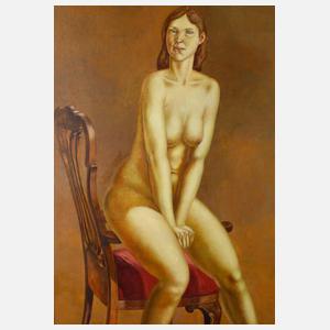 Joachim Scholz, Sitzender Mädchenakt