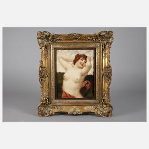 Prof. Ludwig von Zumbusch, Damenakt in Sommerlandschaft