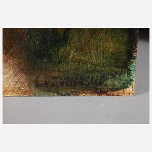 Prof. Ludwig von Zumbusch, Damenakt in Sommerlandschaft