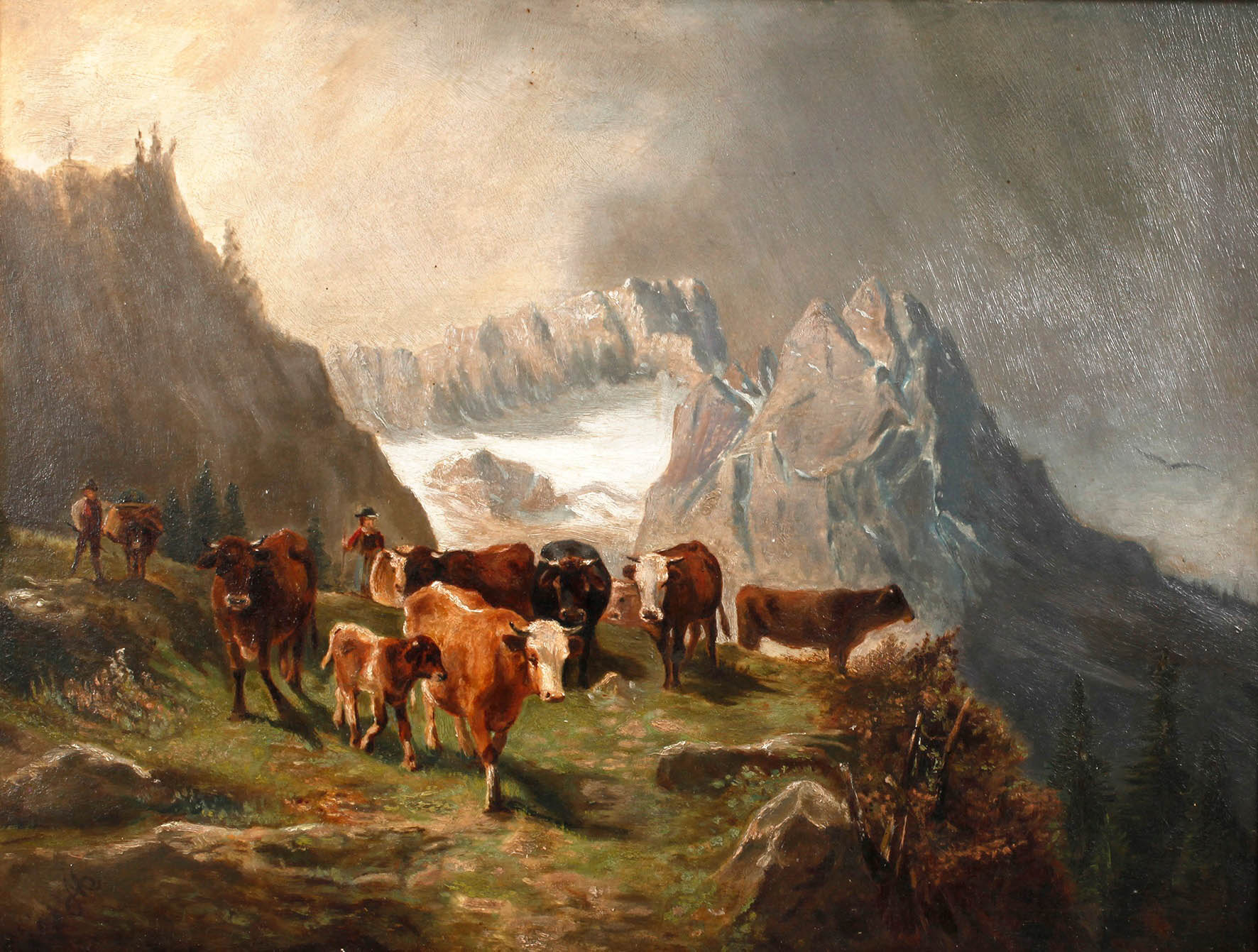 Kuhherde auf der Alm