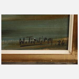 Willy Tiedjen, Kühe bei der Tränke