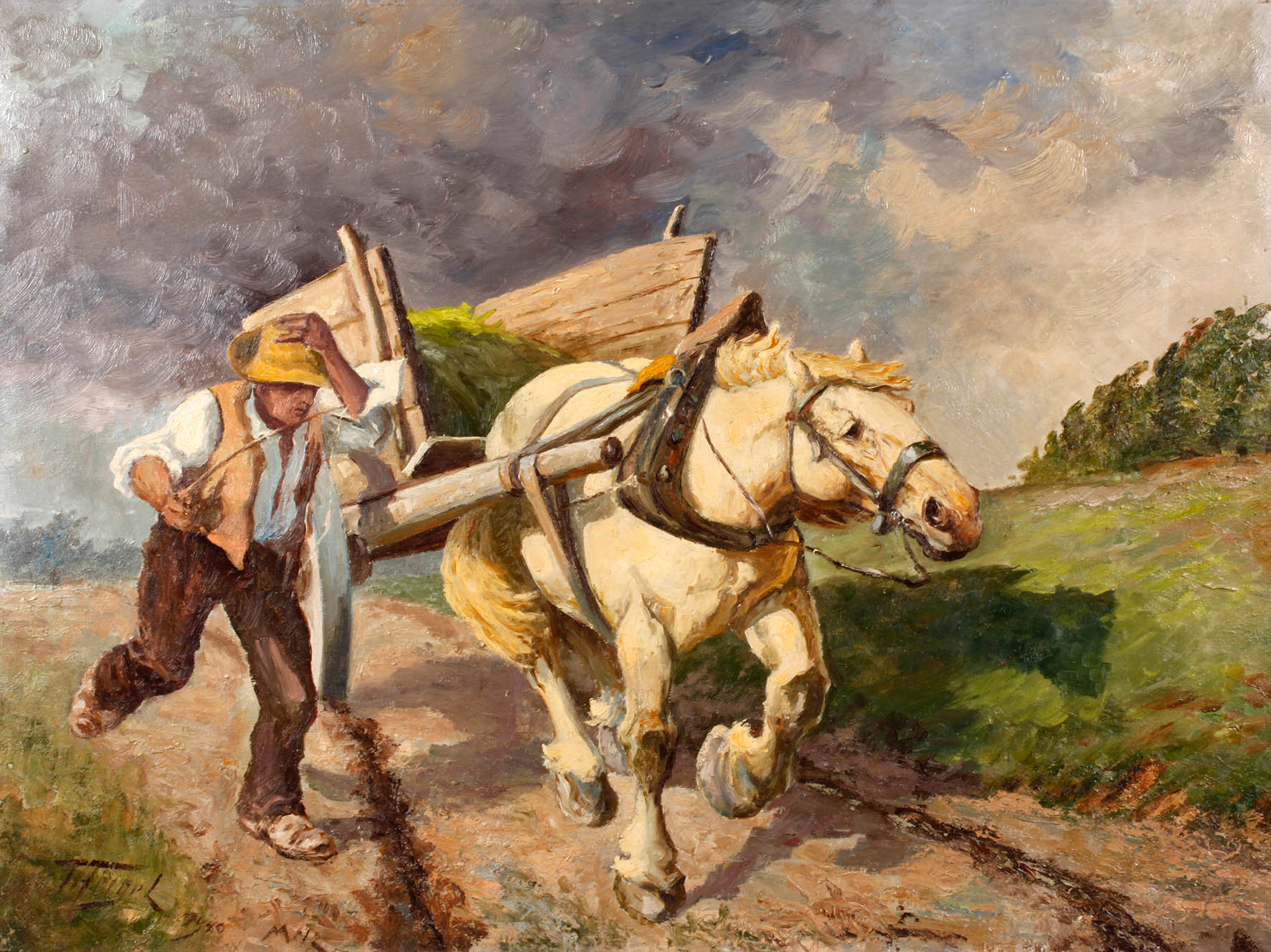 T. Heigel, Heimkehr im Sturm