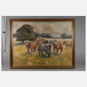 Nils Ström, Pferde auf der Weide