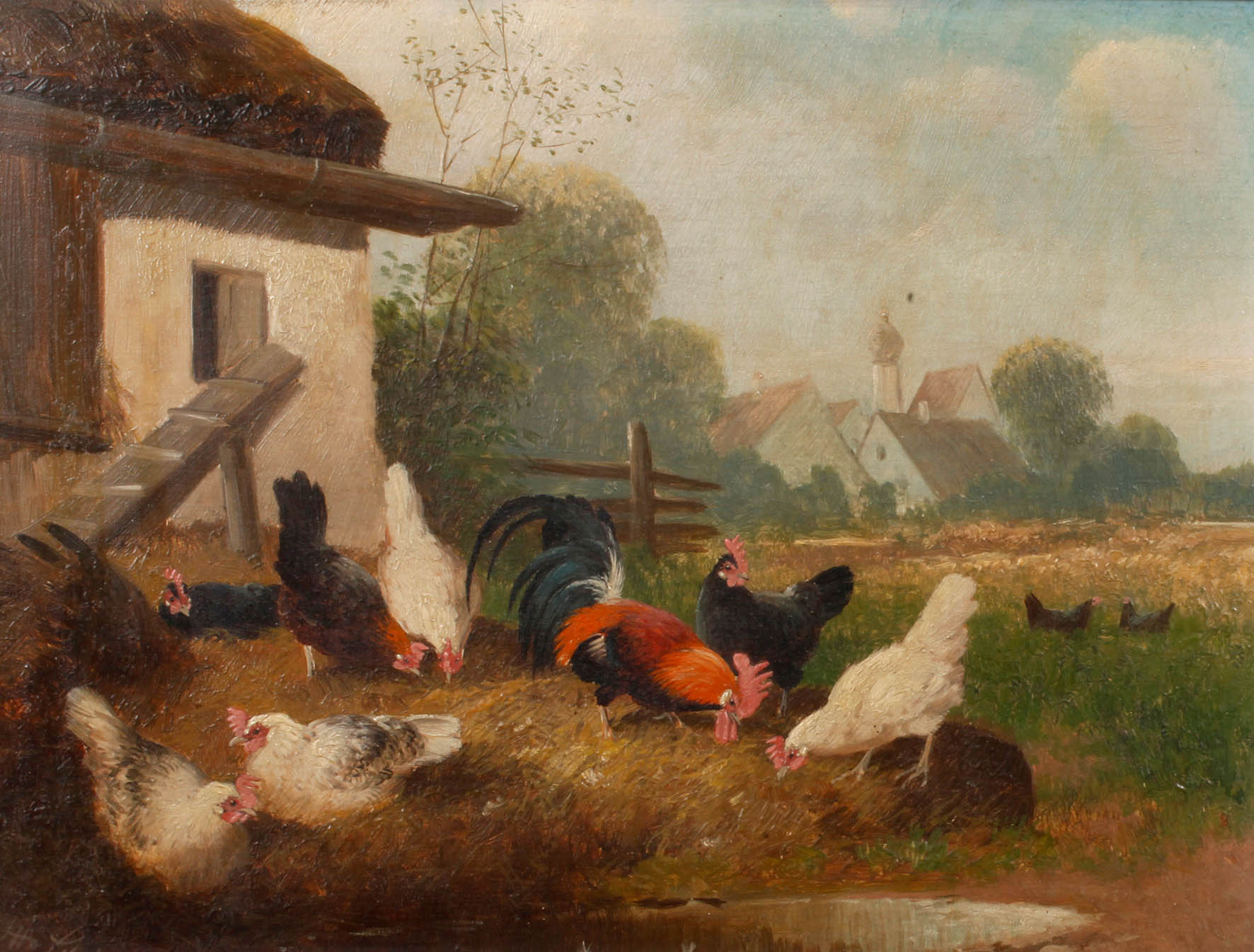 Otto Scheuerer, Auf dem Hühnerhof