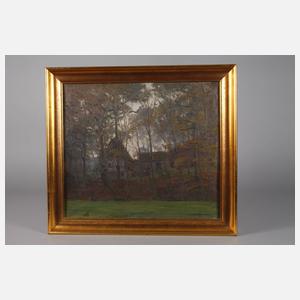 Hans Rudolf Hentschel, Haus hinter Bäumen