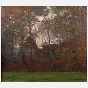 Hans Rudolf Hentschel, Haus hinter Bäumen