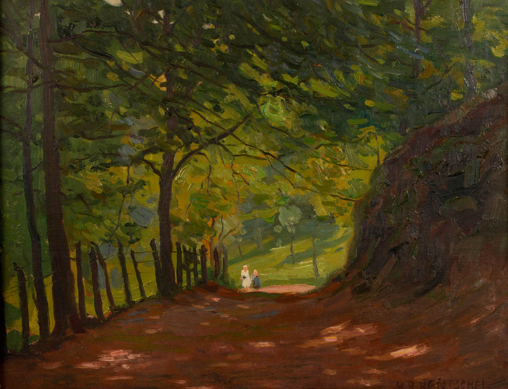 Hans Rudolf Hentschel, Sommerlicher Waldweg