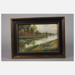 Flusslandschaft ”Alter Kanal Hamburg”