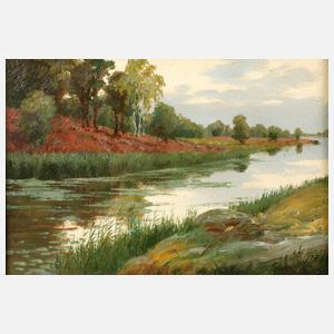 Flusslandschaft ”Alter Kanal Hamburg”