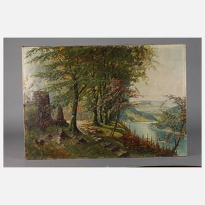 M. Sedlmeyer, Rheinlandschaft bei Kaub