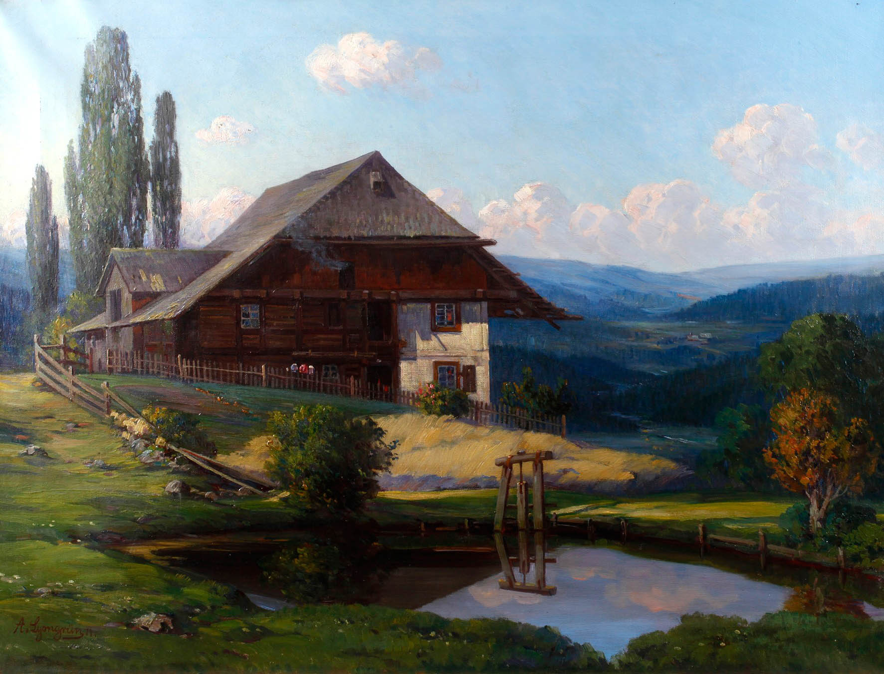 Arnold Lyongrün, Alm im Hochschwarzwald