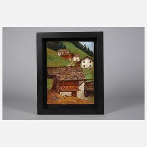 Prof. Carl Arp, ”Bauernhäuser in Trafoi”