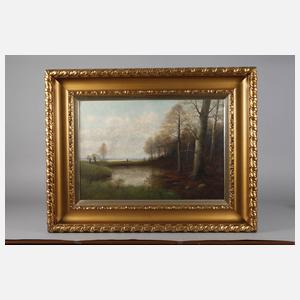 W. Seelig, Vorfrühling am Weiher