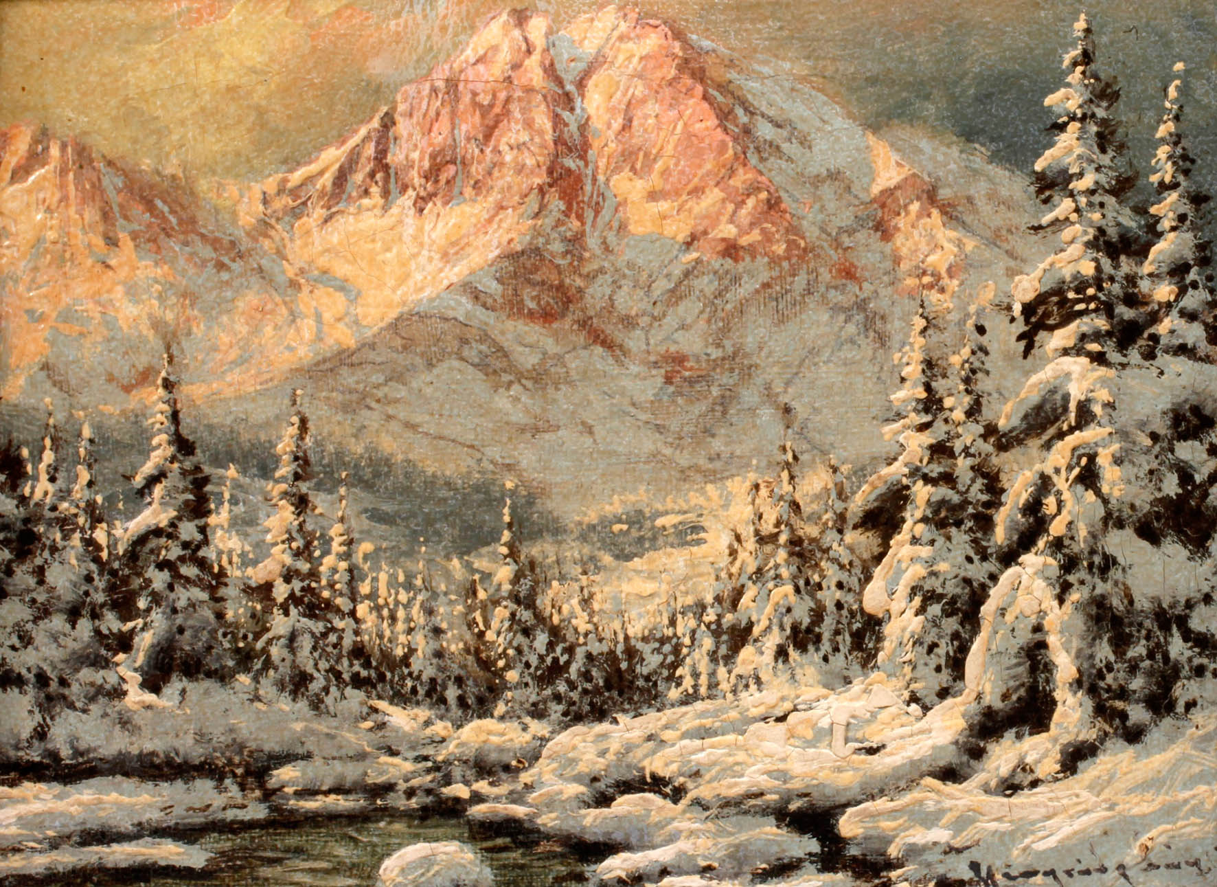 László Neogrady, Winterlandschaft