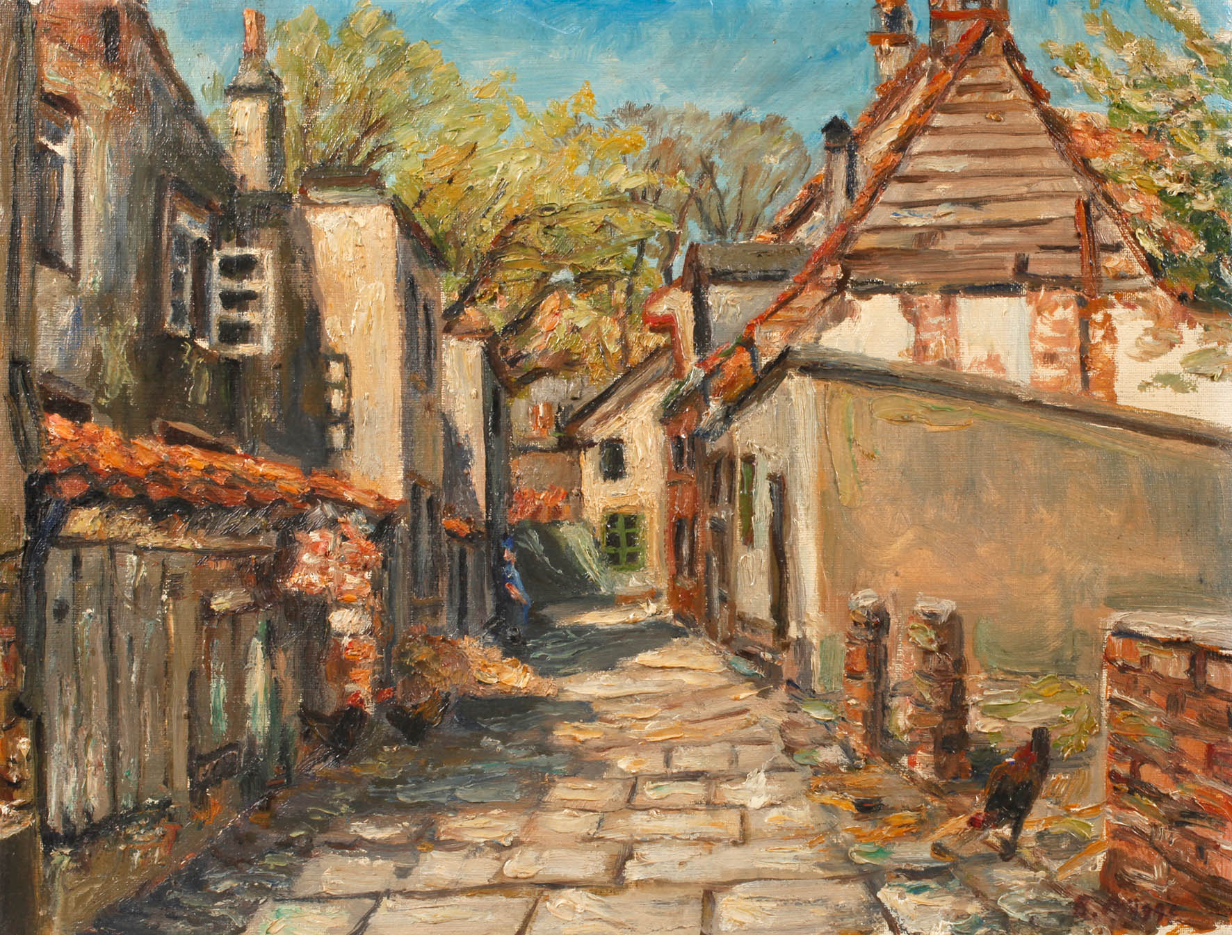 Berthold Mügge, attr., ”Bremen – Hinter der Balge”