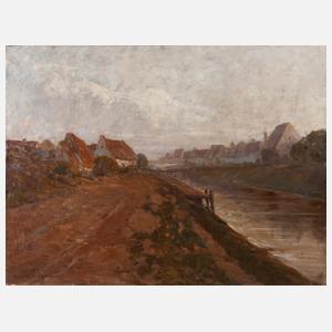 Robert Haag, Landschaft mit Kanal