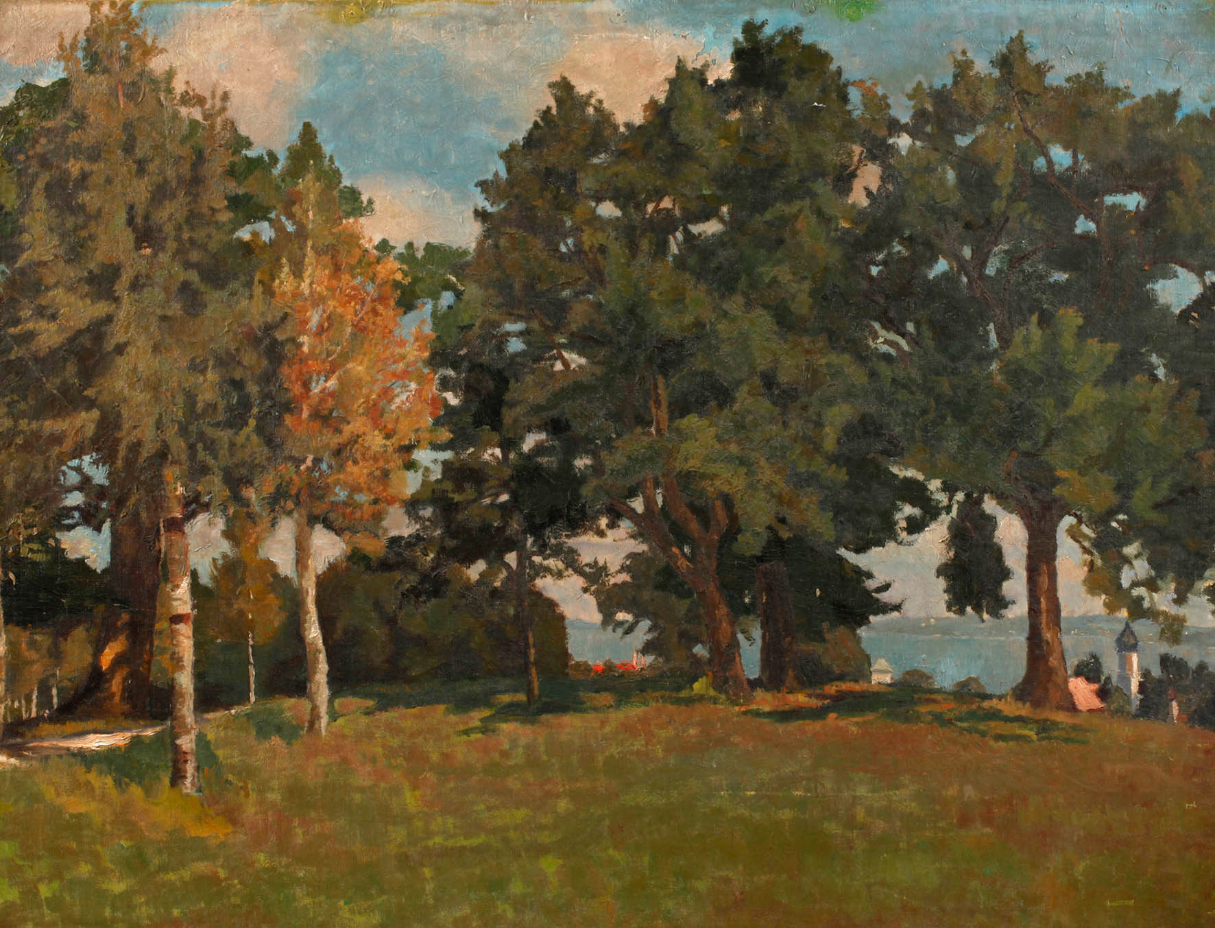 Sommerlandschaft mit See