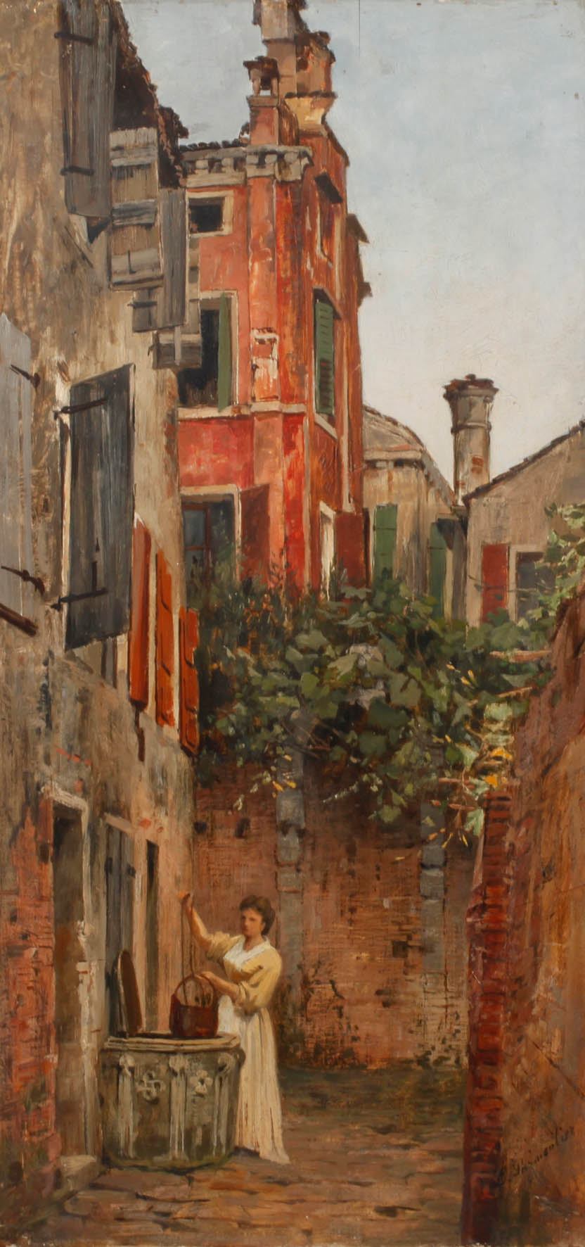 Luise Begas-Parmentier, Hinterhof in Venedig