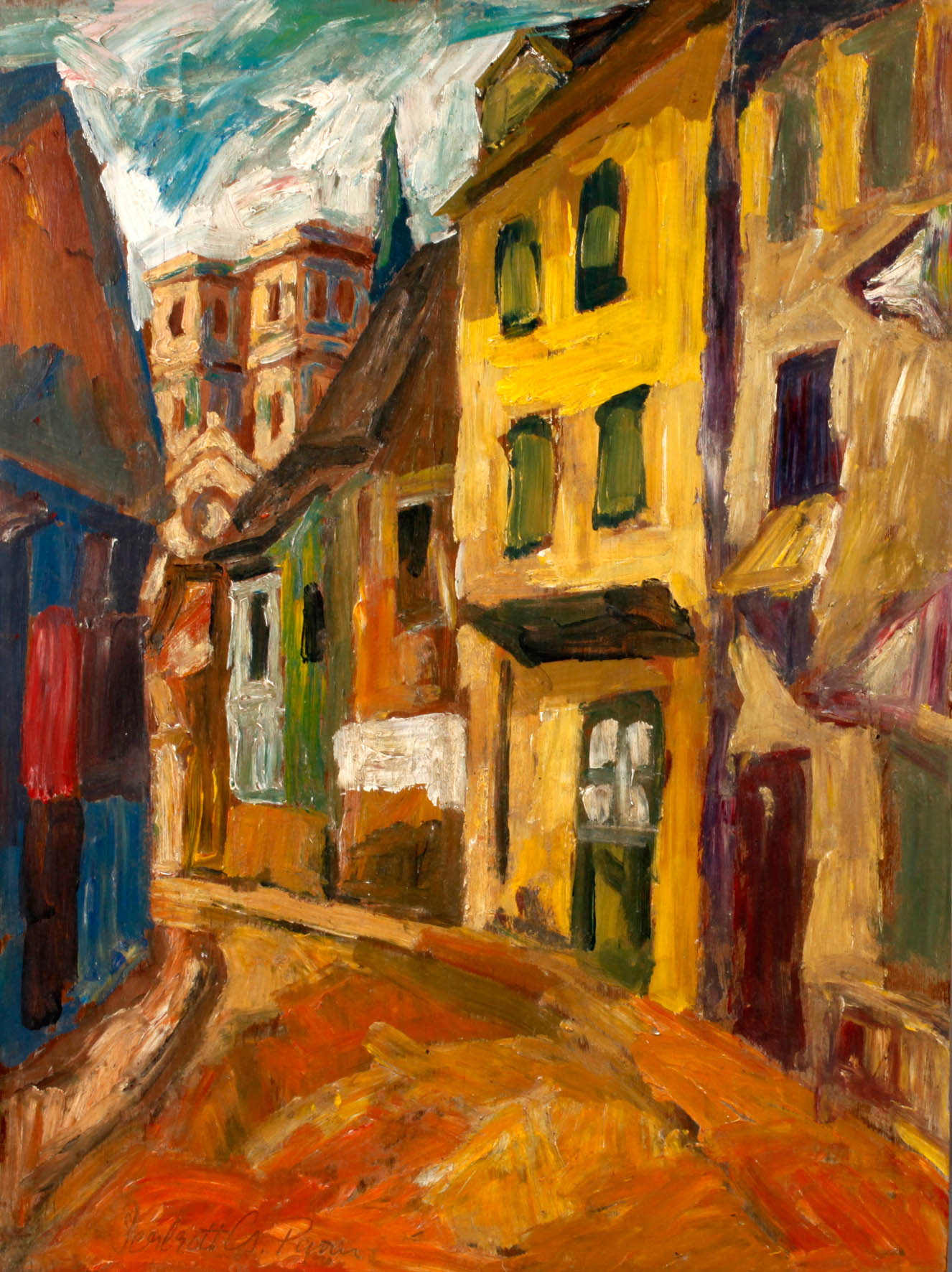 Expressive Straßenansicht