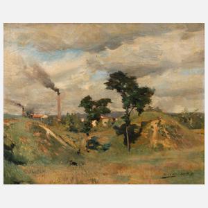 Alfred Smith, Frühlingslandschaft bei Paris