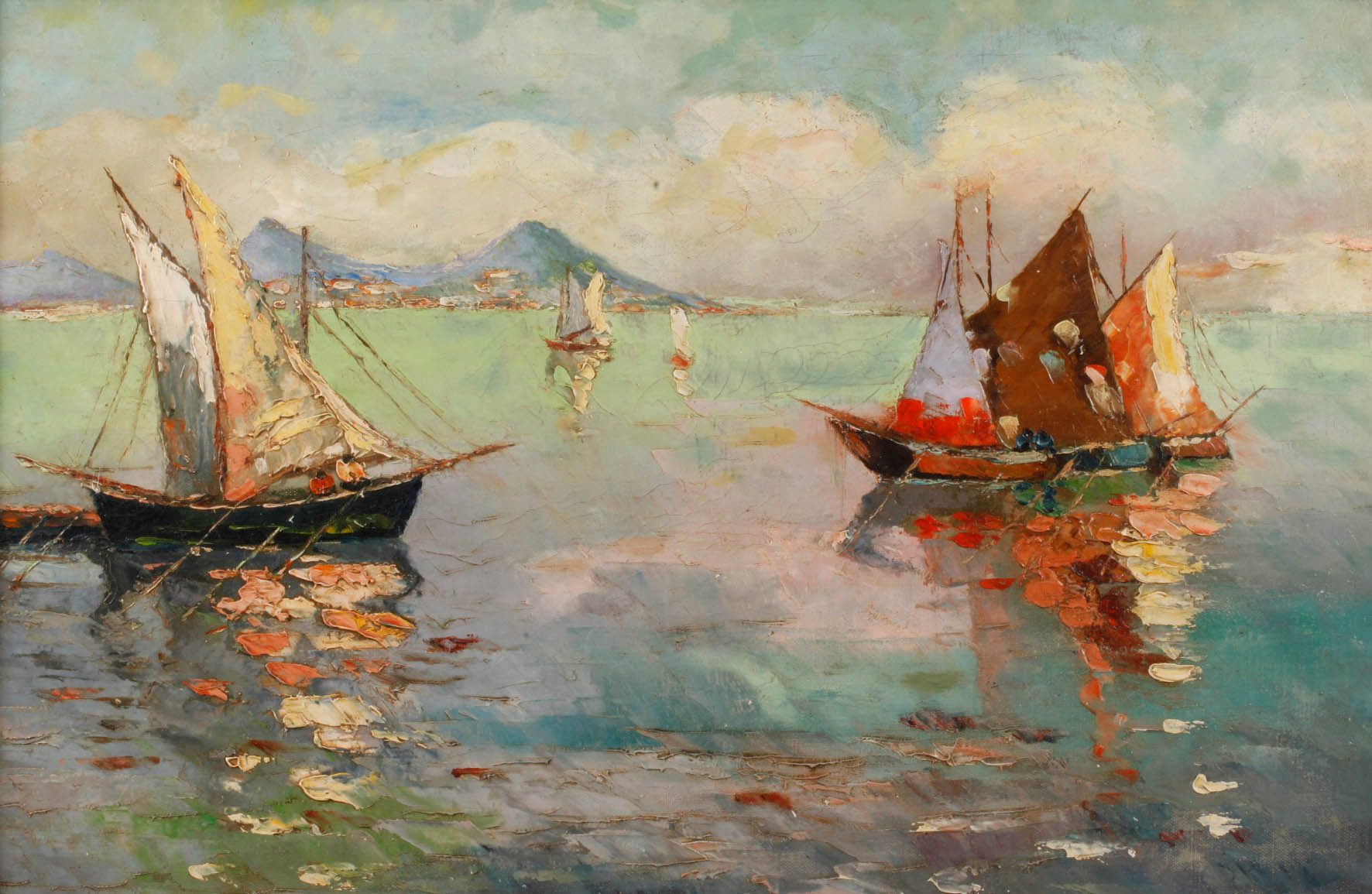 Mediterrane Küstenszene