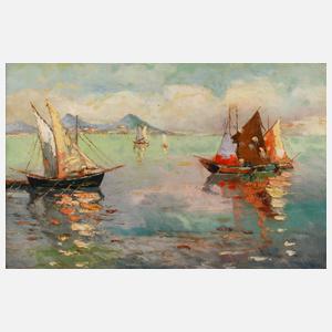 Mediterrane Küstenszene