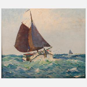 Heinz Mindermann, Segelschiffe auf hoher See