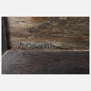 Hermann Garling, Netzflickerinnen am Strand