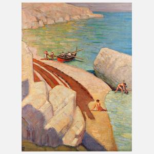 Prof. Ludwig von Hofmann, Neapolitanische Strandszene