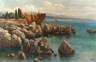 Michael Ruppe, attr., mediterrane Seeuferlandschaft