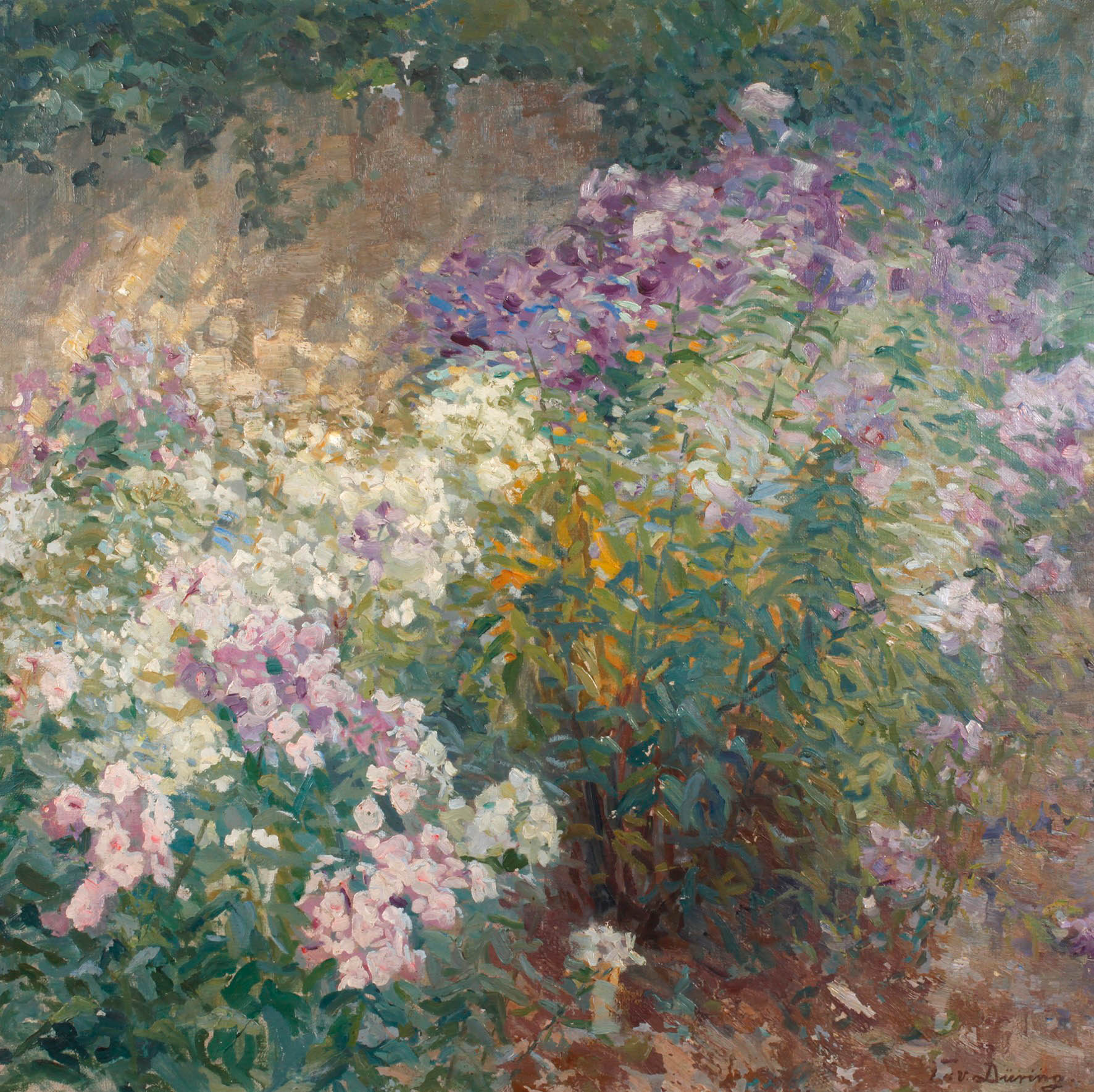Frieda von Düring, Blumen im Garten