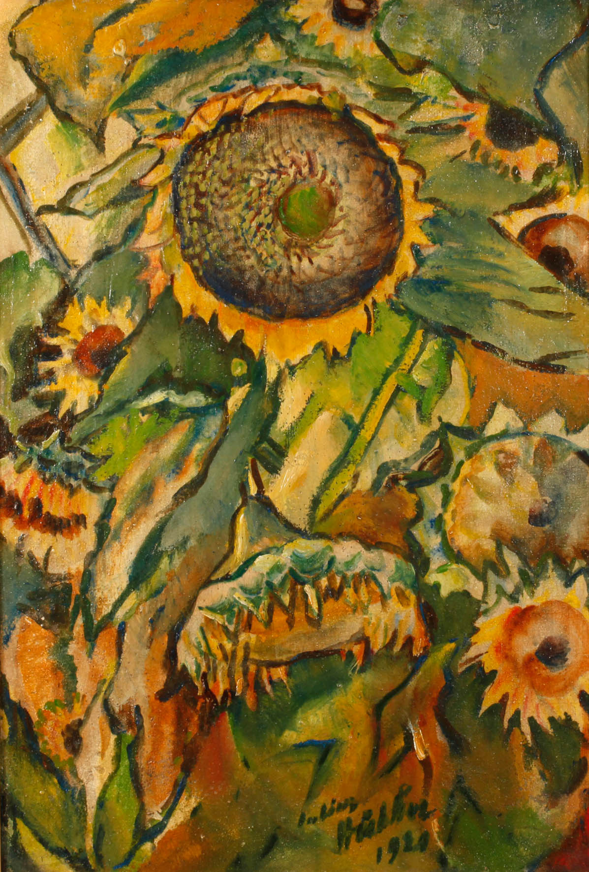 Prof. Julius Hüther, Sonnenblumen