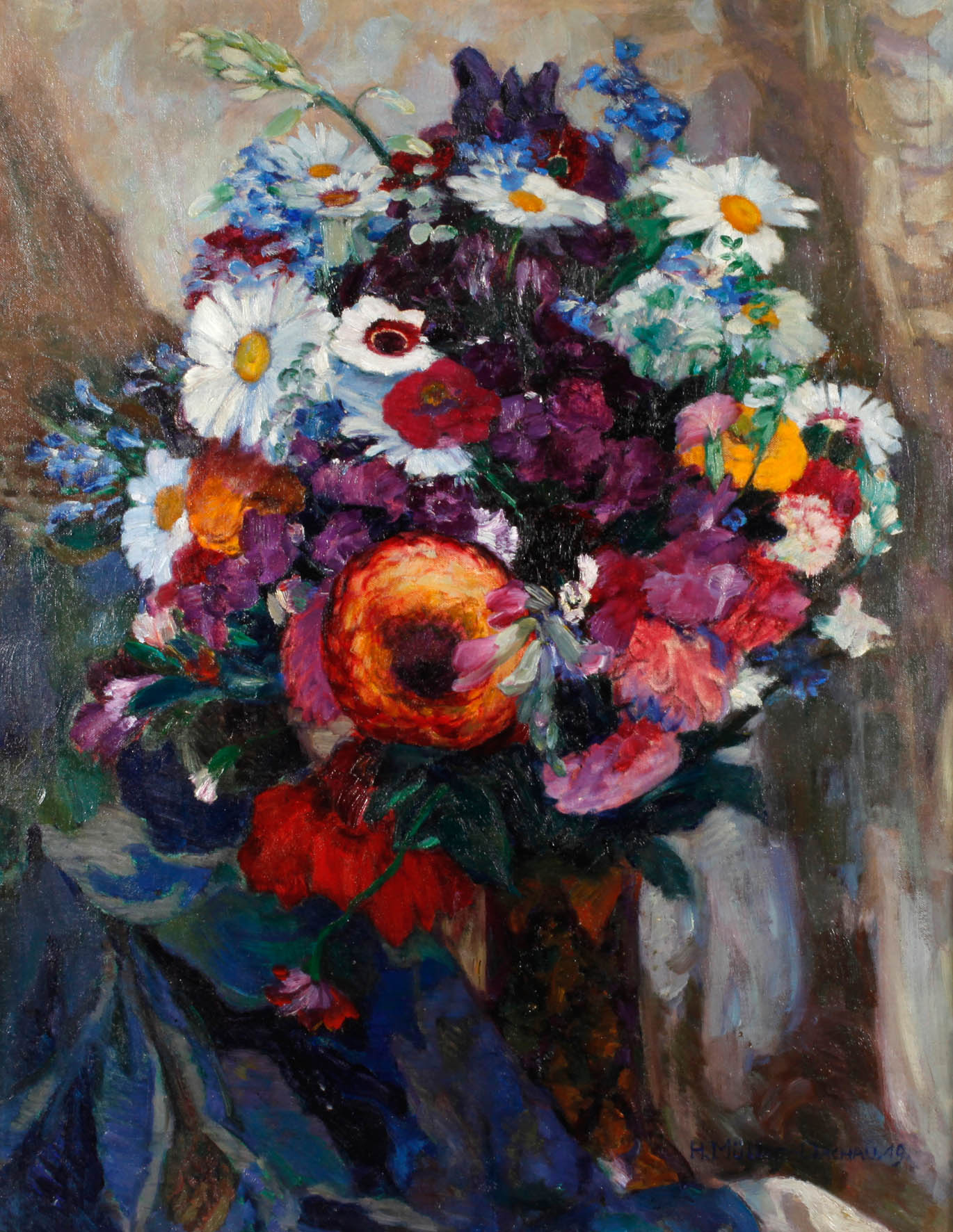 Prof. Hans Müller-Dachau, Blumenstillleben