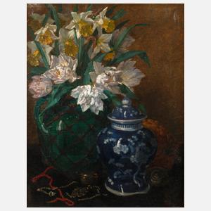 Prof. Emil Stahl, Stillleben mit Tulpen und Narzissen