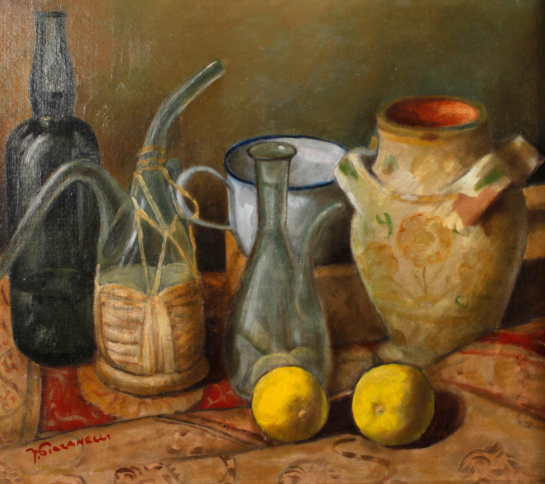 Ferruccio Pizzanelli, Stillleben mit Gefäßen