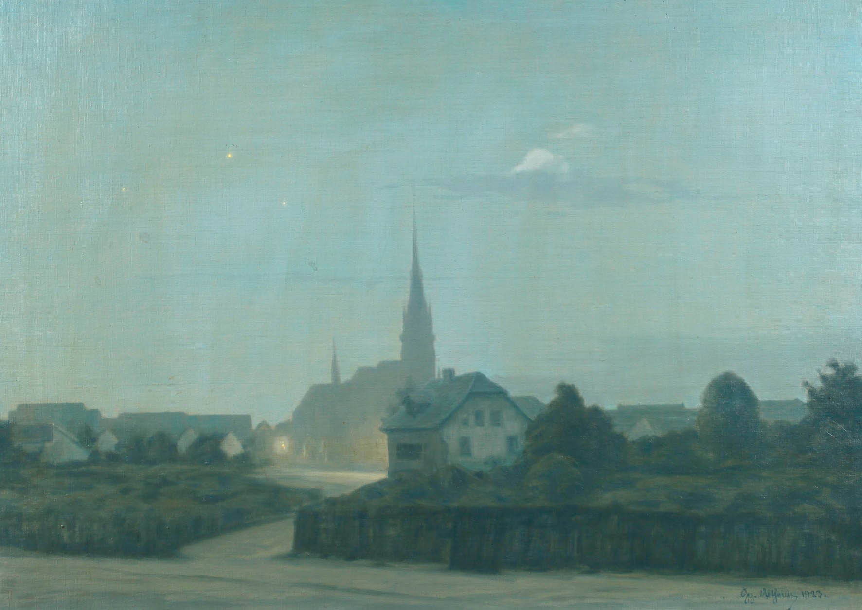 Georg Altheim, Nächtliche Stadtansicht