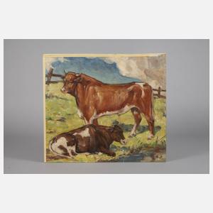 Reinhold Dieffenbacher, ”Kühe auf der Weide”