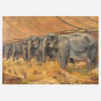 Otto Goller, Elefanten in der Tierschau111