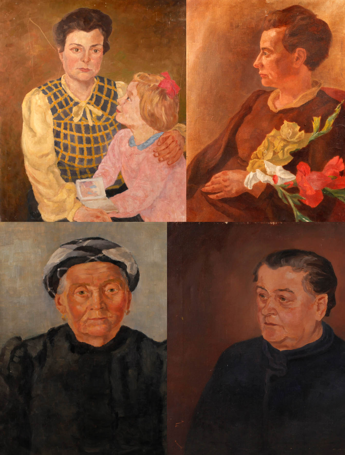Otto Goller, Vier Portraits